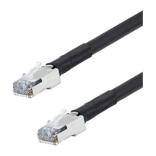 L-COM TRD824HFO-BLK-250 Category 5e Double Shielded Outdoor Highflex Poe Industrial Ethernet Cable, RJ45, Blk, 250ft
