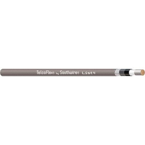 SOUTHWIRE 56961901 Telcoflex IV Central Office Power Cable, 750 Kcmil, Class 1 Flexible Strand with Braid, Lszh, 600 Volts, Gray
