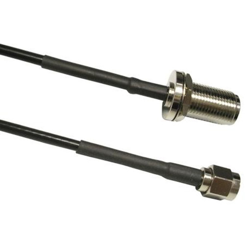 VENTEV 100-08-18-P24" 24" TWS-100 Antenna Extension Cable with N Bulkhead Female to SMA Male Includes Heat Shrink