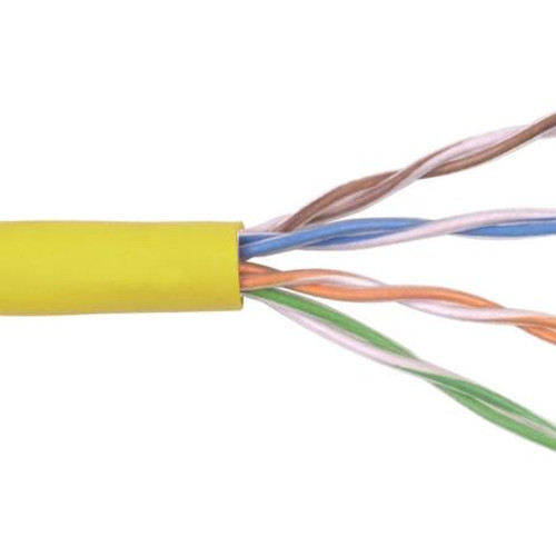BELDEN 1592A-YELLOW 24AWG Stranded Conductor, 4 Pair.1000 Ft.CAT5E Rated.Unshielded Twisted Pair.Patch Cable.Yellow Jacket