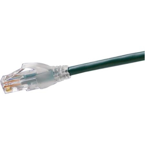 BELDEN C601105007 7' Category 6 + Patch Cord, Bonded-Pair, 4 Pair, 24 AWG Solid, Cmr, T568A/B-T568A/B, Green Jacket