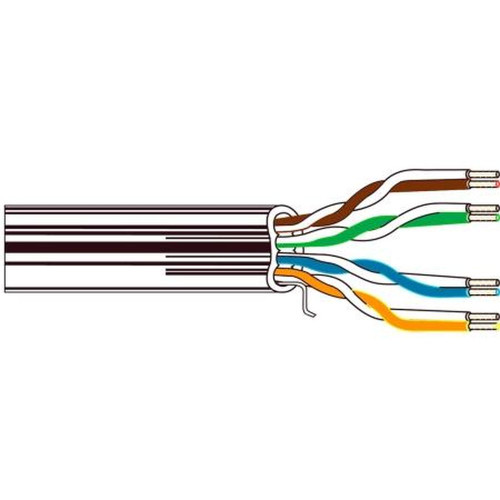 BELDEN 1874A 005A1000 23AWG Category 6+ Plenum, 4 Bonded Pairs, LS PVC Jacket U/utp-Unshielded, CMP Reel Dark Green