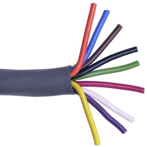 BELDEN 9455 9 Conductor Control Cable.20 Gage, Stranded Conductors.Chrome PVC Jacket