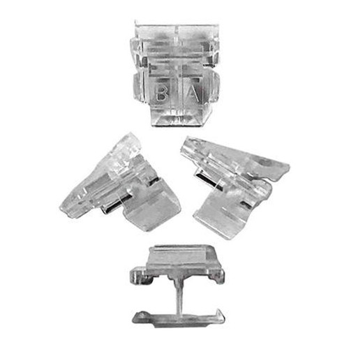 COMMSCOPE 760243081 LC Duplex Clip Kit, Pack of 6, Translucent