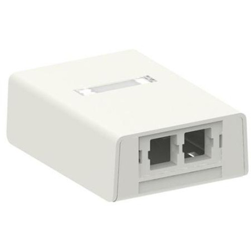 COMMSCOPE 760067207 M200 Plenum Surface Mount Box, Two Port White