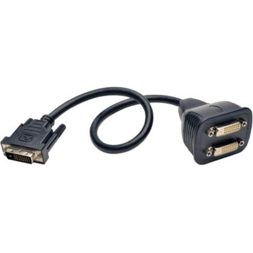 Tripp P564-001 Lite DVI Y Splitter Cable DVI-D Male to (2) Female 1ft