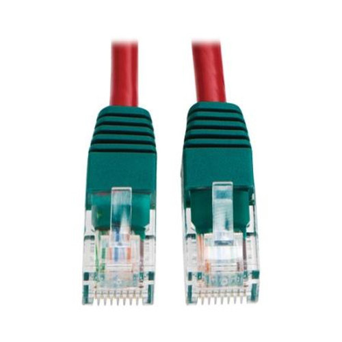 Cat5e N010-010-RD 350MHz Crossover Patch Cord RJ45 M/m Red 10'