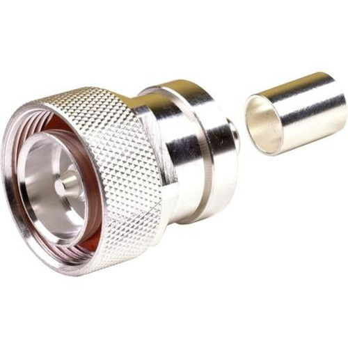 RF RFD-1604-2I INDUSTRIES 7/16 DIN Male Straight Connector for LMR-400, Belden 9913 Foam Dielectric Cable.Capivated Center Pin, Crimp On-Braid