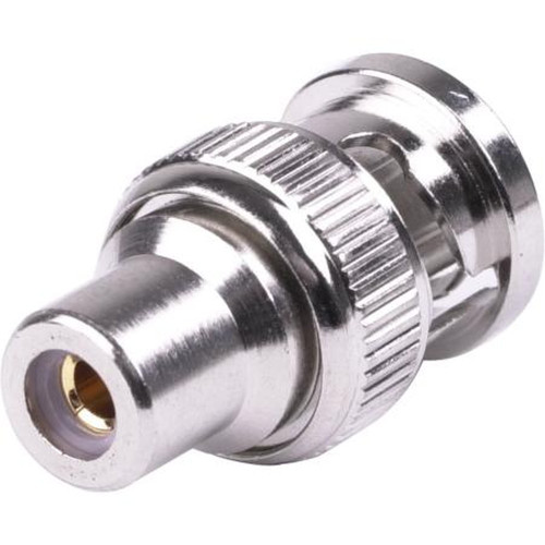RF RFB-1139 INDUSTRIES Interseries Adapter.Bnc/male to Rca/female (phono).Nickel Body, Gold Pin, Delrin Dielectric