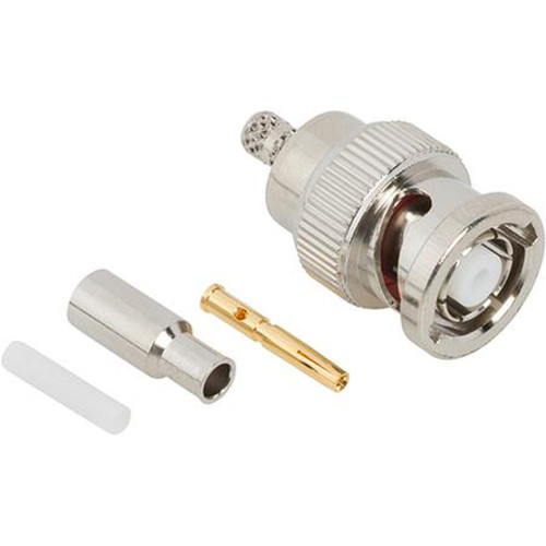 AMPHENOL 112132RP RF Connector, BNC Straight Crimp Plug for RG-174, RG-316, LMR-100, 50 Ohm, Reverse Polarized