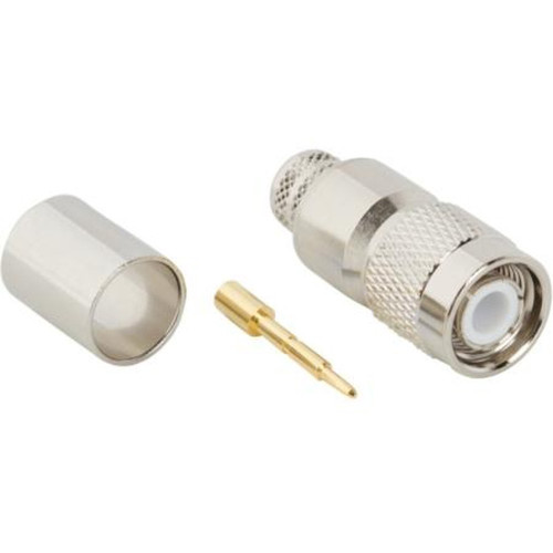 AMPHENOL 122393 RF Connector, TNC Straight Crimp Plug for LMR-400, 50 Ohm