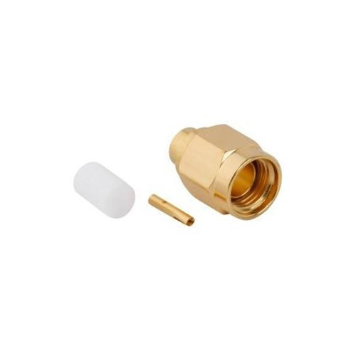 The 132102RP Amphenol , RF Connector, SMA Straight Solder Plug for.141 Semi-Rigid, 50 Ohm, Reverse Polarized
