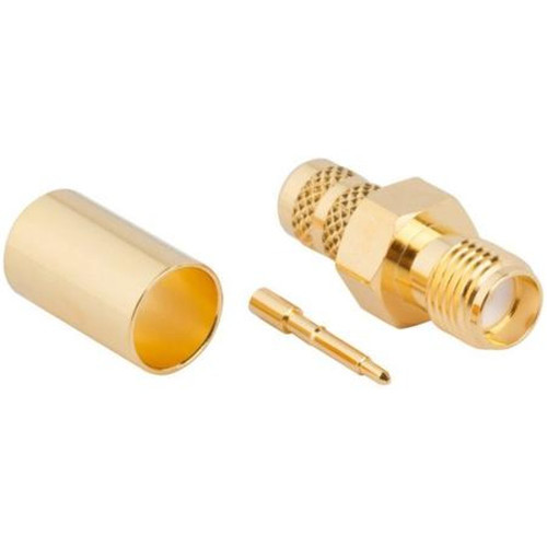 AMPHENOL 132240RP RF Connector, SMA Reverse Polarity Crimp Jack for RG-8/X and LMR-240