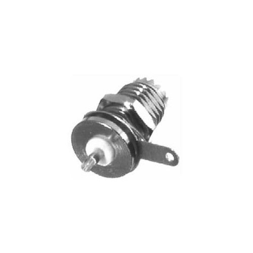 RF RFU-602-2 INDUSTRIES Mini-UHF Female Bulkhead Chassis Connector.Single Front Hole Mount.Nickle Body, Silver Contact.Solder Ground Tab