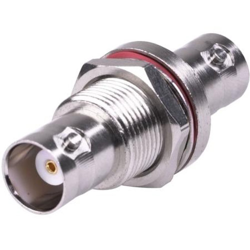 RF RFB-1135-T INDUSTRIES BNC Female to BNC Female Bulkhead Adapter with O-Ring.Nickle Plated Body, Gold Plated Contacts