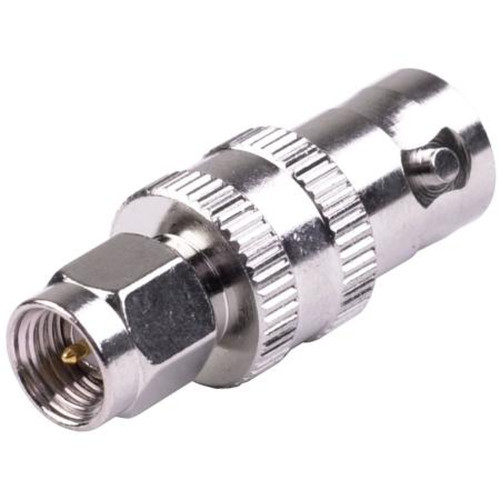 RF RSA-3458 INDUSTRIES SMA Male to BNC Female Straight Adapter.Nickle Plated Body, Gold Plated Contacts