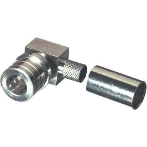 RF RQA-5010-X INDUSTRIES QMA Plug, R/a Crimp, (snap-Lock), CBL GRP X; Wb,g,t