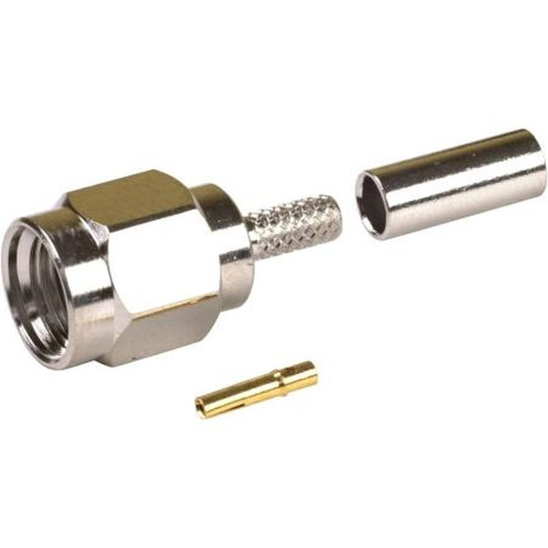 RF RP-3000-B Industries Reverse Polarity.SMA Male Crimp Plug for RG-174/U Meets FCC Specs for Use with Spread Spectrum Technology.Crimp Type.Cable