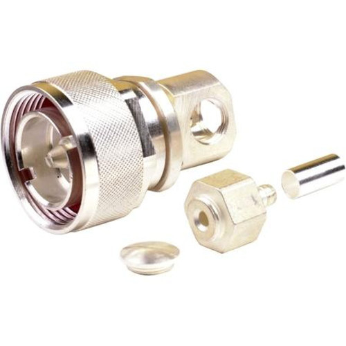 RF RFD-1605-2-C INDUSTRIES 7/16 DIN Male Combo, Right Angle or Straight, Connector for LMR-200 & RG58/U Type Foam Dielectric Cable.Capivated Center