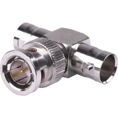 RF RFB-1730 INDUSTRIES BNC "t" Adapter.75 Ohm.BNC Female to Female Straiht with BNC Male in the Middle.Nickle Body, Gold Contacts