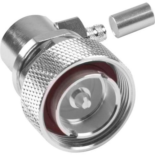 RF RFD-1605-2-X INDUSTRIES Premium 7/16 DIN Male Connector Crimp Plug for RG8X and LMR-240.Silver Body and Pin