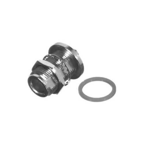 RF RSA-3477-03 INDUSTRIES SMA Female to N Female Bulkhead Adapter.Nickel Plated Body, Gold Plated Pin, Teflon Dielectric.Double D-Flat with Gasket