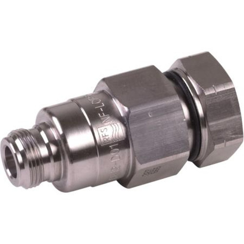 RFS NF-LCF12-D01 N Female OMNI Fit Connector for 1/2" LCF12-50.Silver Body, Silver Pin.Basket Center Pin, Clamp Body.Self-Flaring Design
