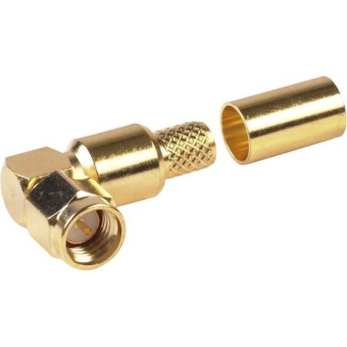 VENTEV CON-18RA-240-CP Right Angle SMA Male Conn Captive Cntr Pin for 240 Series Cable.Strip Female to 13.0mm.Center Conductor to 2.0mm.Deburrr and
