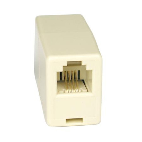 TRIPP P420-001 LITE Straight Through Modular In- Line Coupler, RJ11/RJ11F, White