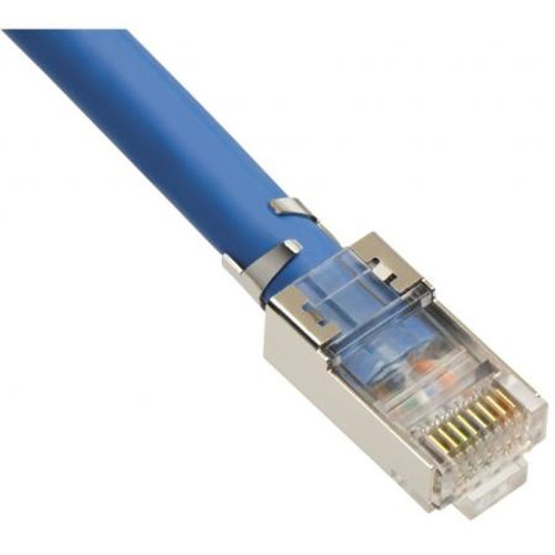PLATINUM 106190 TOOLS RJ45 Cat6A 10 Gig Shielded Connector W/liner,solid 3-Prong Only Compatible with Tele-Titanxg and Tele-Titanxg 2.0 Crimp Tool