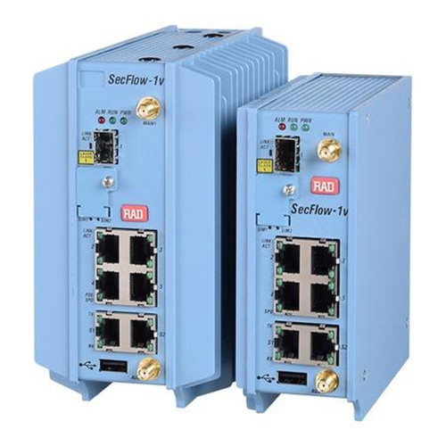 Rad SF-1V/E2/48V/4U1S Rugged Industrial Iot Getaway Din Rail,dc PS,4 GBE SFP Two Ethernet Ports W/poe for Airmux ,2 RS-232