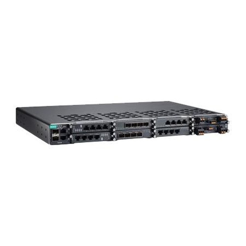 MOXA PT-G7728 Layer 2 Switch with 2*FE/GE Sfp, 2*FE/GE T(x), 6 Ethernet Module Slots and 2 Power Module Slots