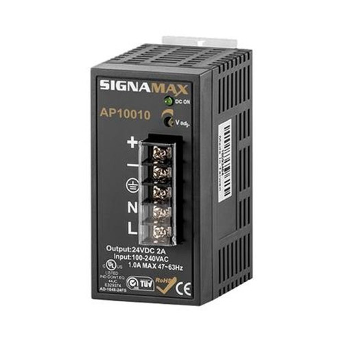 SIGNAMAX AP10010 Industrial Power Supply, 48 Watts, 24V Dc, 2.0 Amps