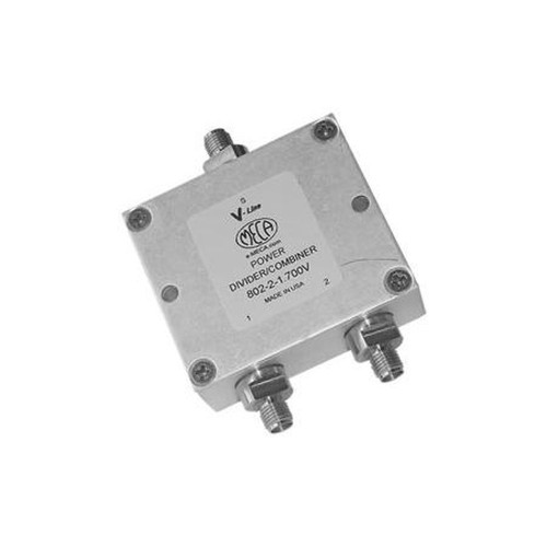 MECA 802-2-1.700V 700-2700 Mhz Two-Way Power Divider.40 Watts.1.10 Typical Vswr.22dB Min.Isolation Between Ports.SMA Female Connectors