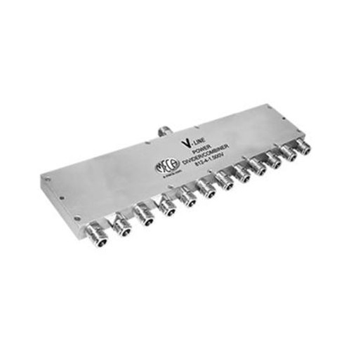 MECA 812-4-1.500V 800-2200 Mhz 12-Way Power Divider.20 Watts.1.30:1 Typical Vswr.25dB Min.Isolation Between Ports.N-Female Connectors.Insertion