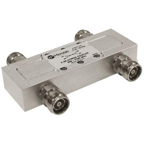 MICROLAB CA-84D 3db Hybrid Coupler.Multi-Band 694-3600 Mhz.30dB Isolation.DIN Female Connectors.Single and Multi-Band Ranges for Tetra, Cellular,
