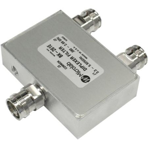 Diplexer BK-261N Lic/CBRS+B43+Unlic 80-2690 /3300-5851MHz 5W/50W N -161dBc (-118dBm) PIM IP64
