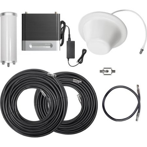 WEBOOST 473060 Office 100 (75 Ohm) Booster Kit.Includes Booster, Omnidirectional Donor Antenna, Dome Coverage Antenna, Lightning Arrestor,