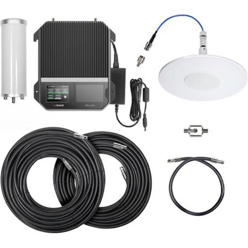 WEBOOST 651047 Office 200 (75 Ohm) Booster Kit.Includes Booster, Omnidirectional Donor Antenna, Dome Coverage Antenna, Lightning Arrestor,
