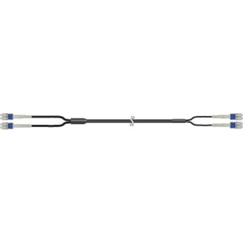 COMMSCOPE FJ-4SM-008-1M 1M Bend Insensitive Singlemode Fiber LC to LC 4-fiber Distribution Cable.Riser Rated with Black Jacket.Ruggedized Dual