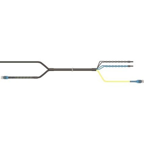 Commscope HFT412-2S29-10 HELIAX Fiberfeed Hybrid Cable Assembly, 6-OVP Box to Rru, 4 Power Cond 12 Awg, 2-fiber, PVC Jacket Alum Armor, 10'