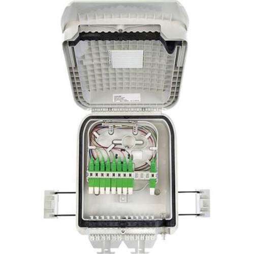 COMMSCOPE 760235625 Rapid Fiber EFDT NID Wall Mounting Fiber Box, outdoor,12 Sc/ap 8-way Splitter