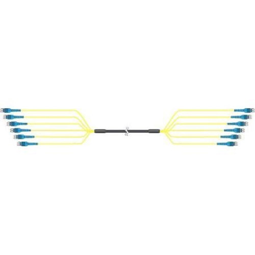 COMMSCOPE DFT-12SM-011-10M 10 Meter HELIAX Fiberfeed Discrete Trunk, DLC to DLC 12 Fiber Single Mode Cable Assembly with Pulling Grip