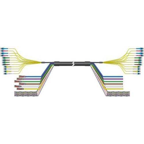 COMMSCOPE HFT1206-24SV2-50 50' HELIAX Fiberfeed Low Inductance, REDUCED DIAMETER Hybrid Trunk Cable.6PR 6AWG 12PR SM Fiber