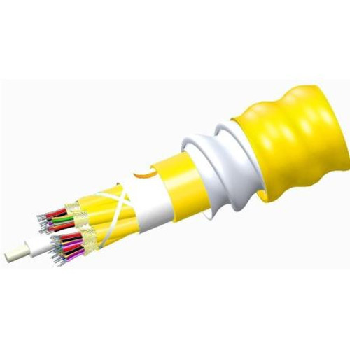 COMMSCOPE 760127357 Teraspeed Riser Distribution Cable, Interlocking Aluminum Armored with Riser Jacket, 72 Fiber Multi-Unit with 12 Fiber Subunits