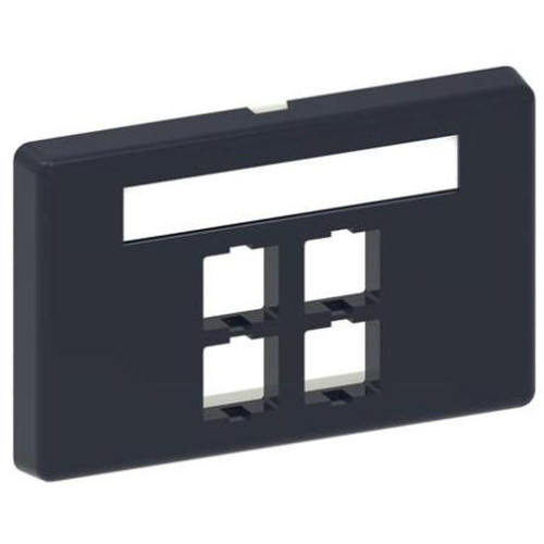 COMMSCOPE 700189046 , M4CA-003 M4CA Type Adjustable Furniture Faceplate, Black