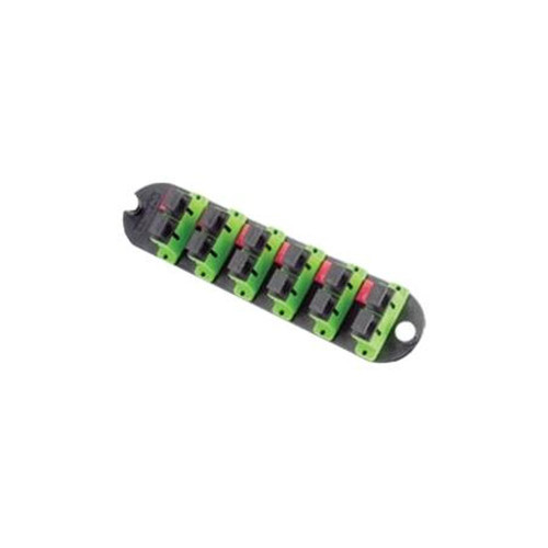 CORNING CCH-CP12-D9 CCH Panel Loaded with 6 Sc/apc Duplex Adapters.12 Fiber, Single-Mode (OS2).Adapter Housing Color: Green