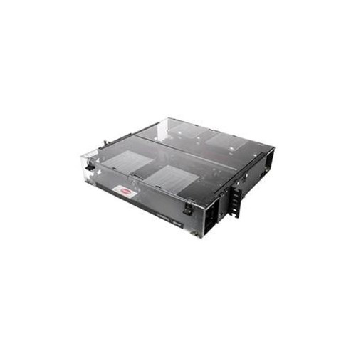 CORNING CCH-02U Closet Connector Housing, 2 Rack Unit, Holds 4 CCH Connector Panels.Comes with Blank Panels and Hardware to Strain Relief Cables