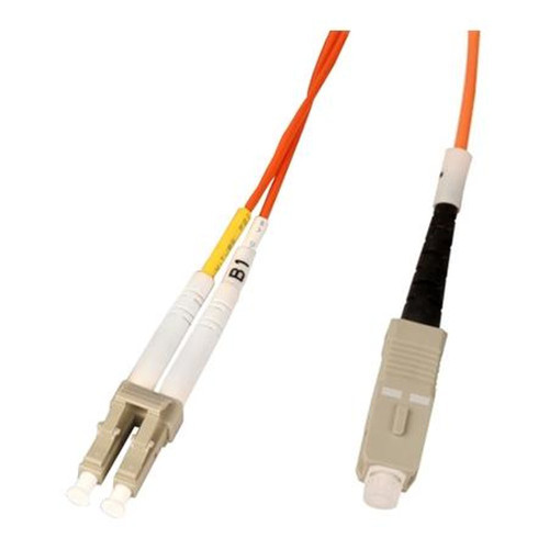 TII K2Z2R2-LCSC005MC TECHNOLOGIES 5 Meter Duplex Multimode (OM1) Riser Patch Cord with LC to SC Connectors.2.0 Mm Orange Jacket