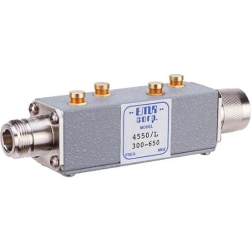 EMR 4550/L CORP 300-650 Mhz Low Pass Filter Max.Freq.Sep Is.75 to 10 Mhz.N/m Input N/f Output.250watts.TESSCO or Field Tune